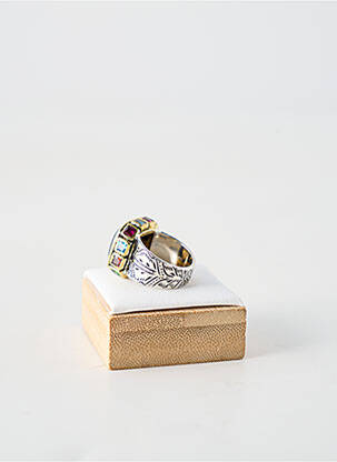 Bague ornement pierre bleu CANYON femme