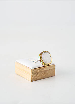 Bague ornement pierre blanc CANYON femme