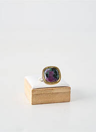 Bague ornement pierre vert CANYON femme