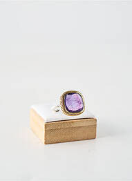 Bague ornement pierre violet CANYON femme