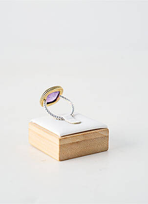 Bague ornement pierre violet CANYON femme
