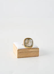 Bague ornement pierre rose CANYON femme