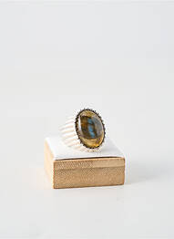 Bague ornement pierre marron CANYON femme