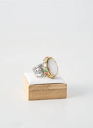 Bague ornement pierre blanc CANYON femme