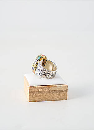 Bague ornement pierre blanc CANYON femme