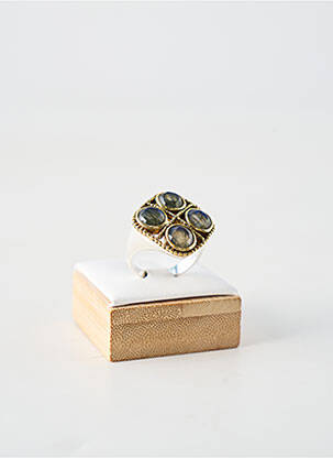 Bague ornement pierre marron CANYON femme
