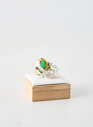 Bague ornement pierre vert CANYON femme