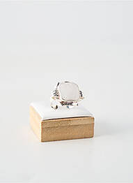 Bague ornement pierre blanc CANYON femme
