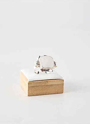 Bague ornement pierre blanc CANYON femme