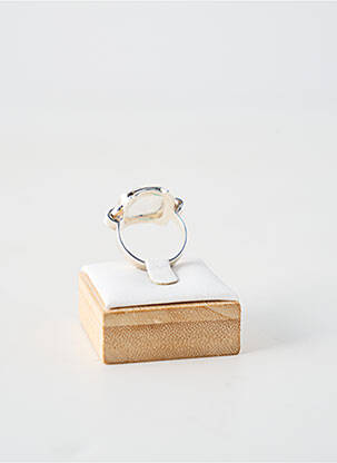Bague ornement pierre blanc CANYON femme