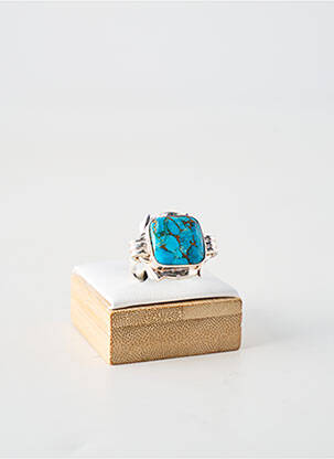 Bague ornement pierre bleu CANYON femme