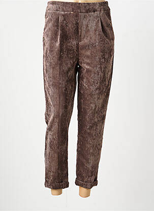 Pantalon chino poches marron PAKO LITTO femme