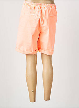 Bermuda coupe droite orange HAPPY femme