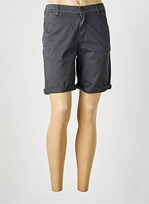 Bermuda coupe droite gris HAPPY femme