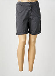 Bermuda coupe droite gris HAPPY femme