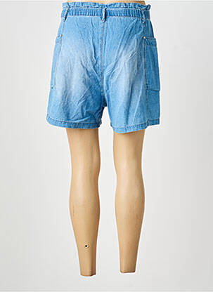 Short tissage denim bleu HAPPY femme