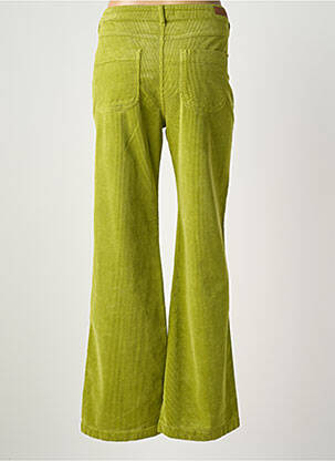 Pantalon flare stretch taille normale vert HAPPY femme
