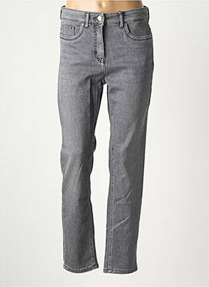 Jeans coupe slim stretch taille normale gris ZRS TIMELESS femme