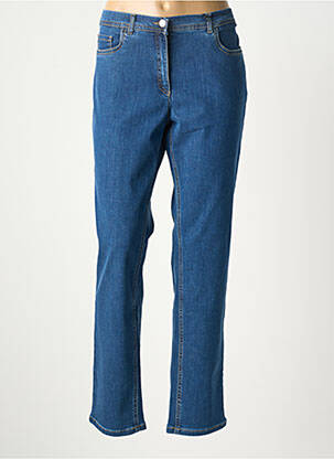 Jeans coupe slim stretch taille normale bleu ZRS TIMELESS femme