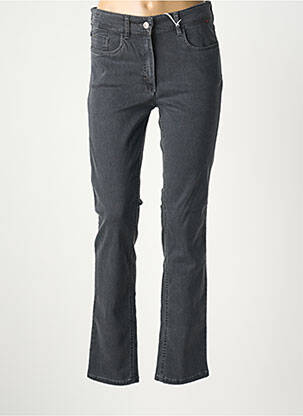 Jeans coupe slim stretch taille normale gris ZRS TIMELESS femme