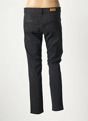 Pantalon chino tissage popeline taille normale noir HAPPY femme