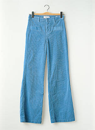 Pantalon flare stretch taille normale bleu HAPPY femme
