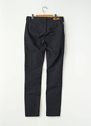 Pantalon chino tissage popeline taille normale noir HAPPY femme