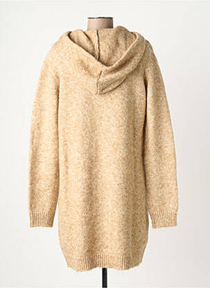 Robe mi-longue manches longues manches longues beige LPB femme
