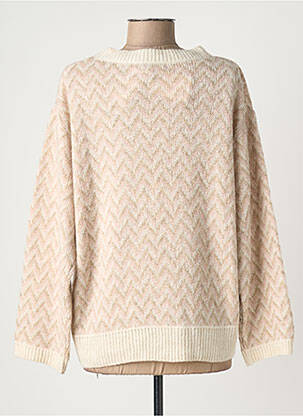 Pull resserrée sur le bas manches longues beige PAKO LITTO femme