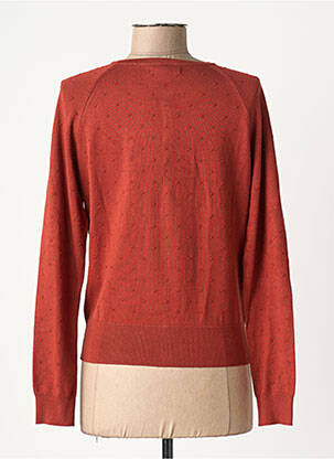 Gilet manches longues fermeture boutonnée sur le devant orange KING LOUIE femme