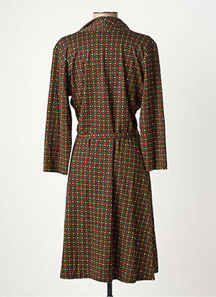 Robe mi-longue imprimé fantaisie manches longues rouge KING LOUIE femme