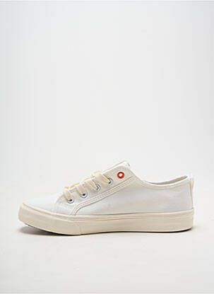 Baskets bout rond talon plat jusqu'à 3cm blanc LES P'TITES BOMBES femme