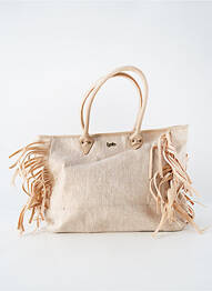Sac poignée 2 anses de portée forme cabas beige LPB femme