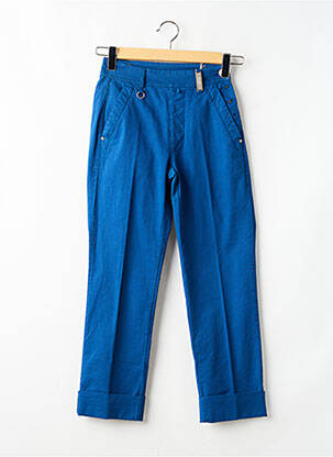 Pantalon droit poches bleu HIGH femme