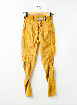 Pantalon slim poches jaune HIGH femme