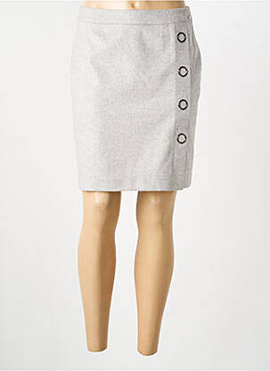 Jupe courte coupe droite gris AIRFIELD femme