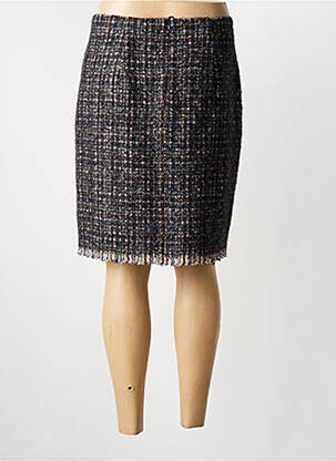 Jupe courte coupe droite gris LUISA CERANO femme