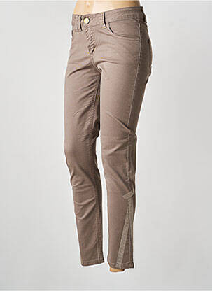Pantalon slim poches beige ELISA CAVALETTI femme