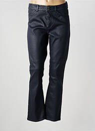 Pantalon droit fermeture zippée sous rabat boutonné noir MARC CAIN femme