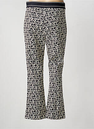 Pantalon flare taille élastique noir RAFFAELLO ROSSI femme