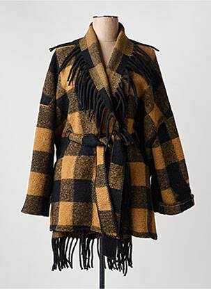 Manteau long coupe cintrée sans capuche noir BAZAR DELUXE femme