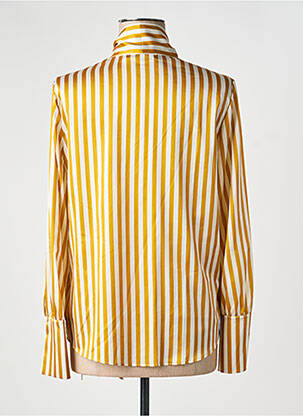 Chemisier coupe fluide manches longues jaune LUISA CERANO femme