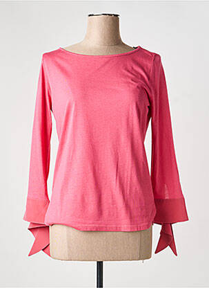 T-shirt manches longues manches longues rose LUISA CERANO femme