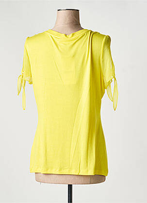 T-shirt sérigraphie avec strass manches courtes jaune SPORTALM femme