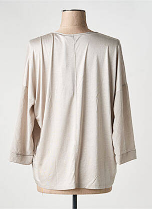 Blouse col rond manches 3/4 gris LUISA CERANO femme