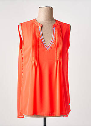 Blouse légère et transparente sans manche orange SPORTALM femme