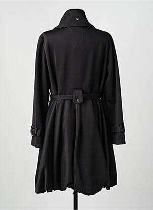 Manteau long coupe cintrée sans capuche noir JOSEPH RIBKOFF femme