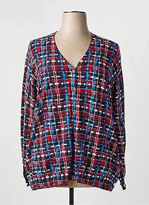 Veste casual coupe cintrée bleu PERSONA BY MARINA RINALDI femme