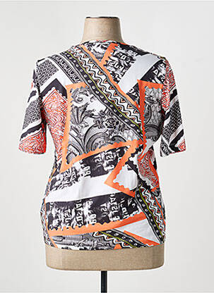 T-shirt manches mi-longues manches courtes orange BASLER femme