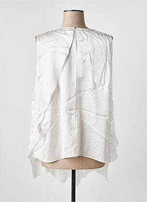 Tunique sans manche coupe fluide beige HIGH femme
